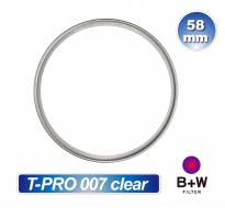 B+W T-PRO 007 58mm Clear MRC nano 純淨濾鏡超薄奈米鍍膜